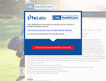 Tablet Screenshot of cmlhealthcare.com